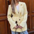 Damen modischer Blazer mit Gürtel R&B