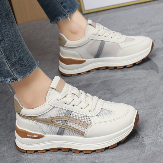 Damen Sportliche Sneakers mit gepolsterter Laufsohle und atmungsaktiver Mesh-Oberfläche R&B