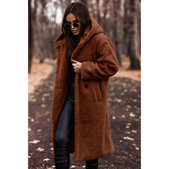 Damen Kuscheliger Oversized-Mantel R&B