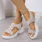 Damen Komfortable Sportsandalen mit atmungsaktivem Obermaterial und rutschfester Sohle R&B