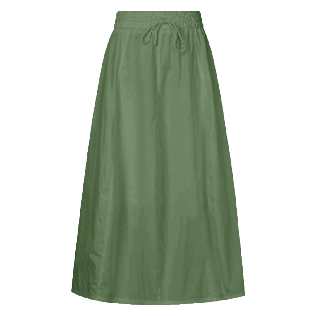 Damen maxilanger Rock mit elastischem Taillenbund und leichtem Material R&B