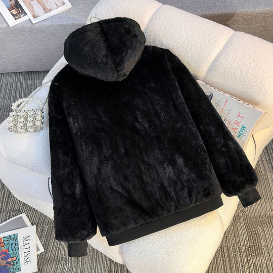 Damen Fleecegefütterte Kapuzenjacke mit Wendeoption R&B