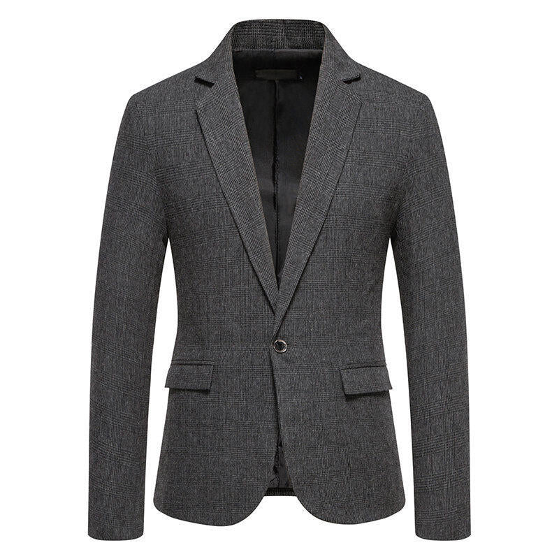 Herren eleganter Blazer im Herringbone-Design R&B