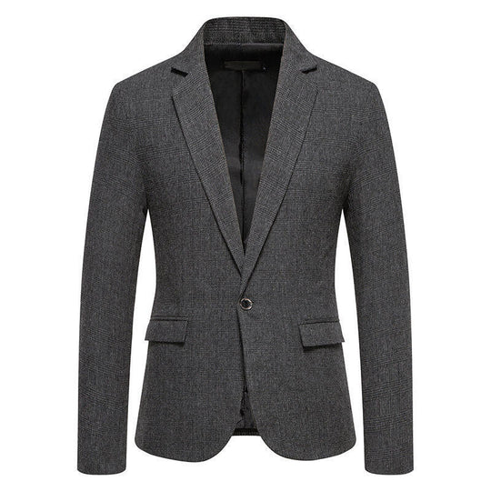 Herren eleganter Blazer im Herringbone-Design R&B