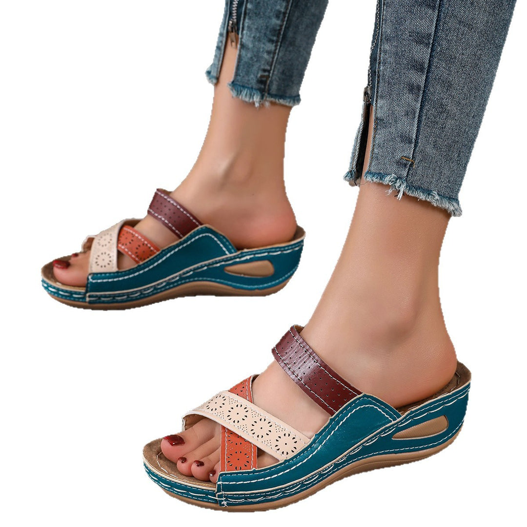 Damen Komfortable Clogs mit modischem Riemendesign R&B