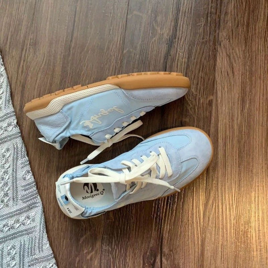 Damen Sportliche Sneaker mit einzigartiger Schnürung R&B