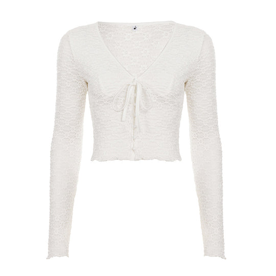 Damen Spitzenbluse mit tailliertem Schnitt R&B