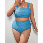 Damen Crop-Top Bikini mit hohem Bund R&B