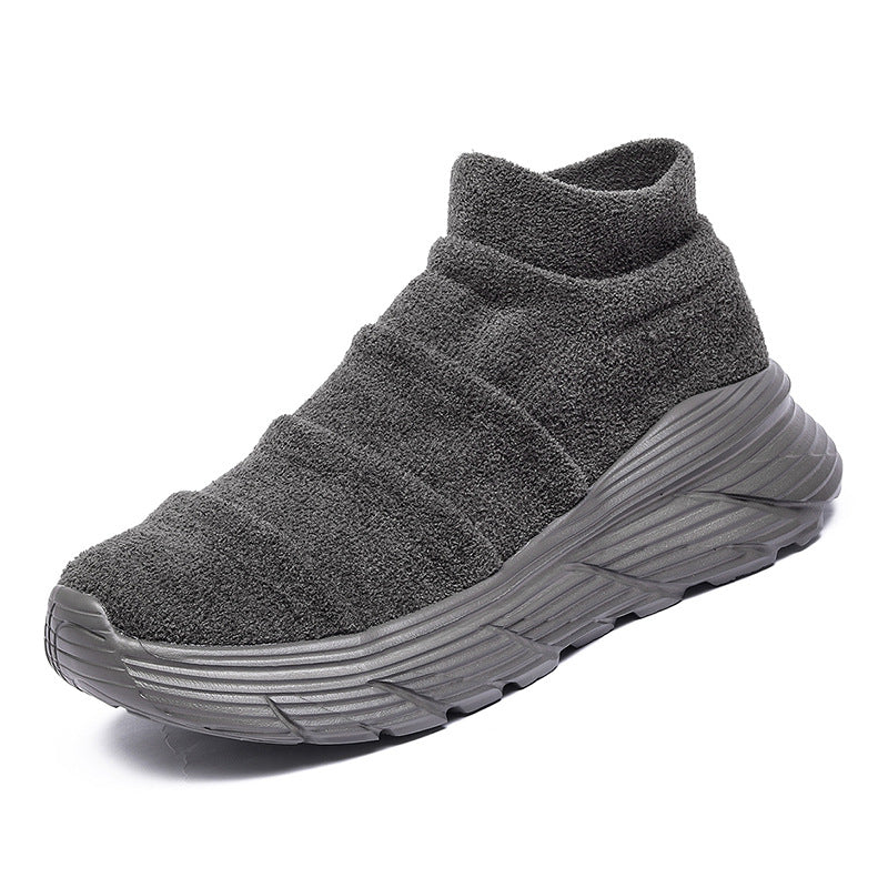 Damen Modische High-Top Sneakers mit elastischem Obermaterial R&B