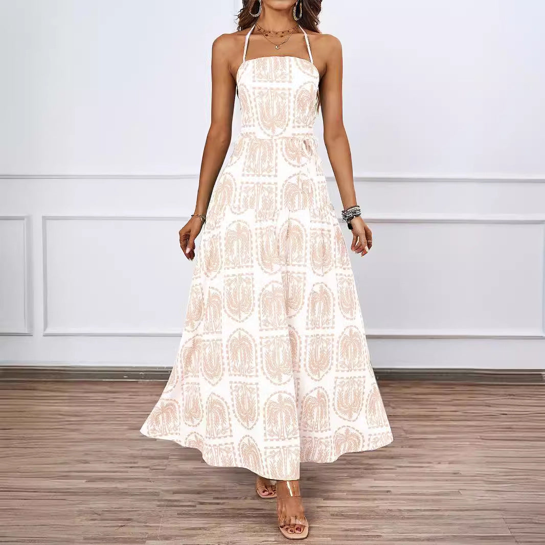 Damen Maxikleid mit raffiniertem Design und luftigen Trägern R&B