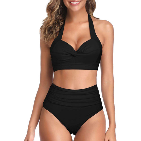 Damen Modischer Bikini mit hochgeschnittenem Höschen R&B