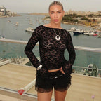 Damen Verspielte Rüschenshorts R&B