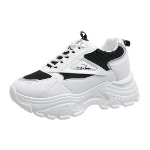 Damen modische chunky Sneakers mit dämpfender Sohle und atmungsaktivem Obermaterial R&B
