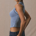 Damen Sportliches Crop-Top R&B