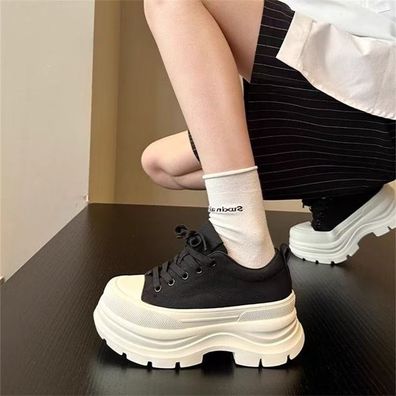 Damen High-Top Sneakers mit dicker Sohle und atmungsaktivem Obermaterial R&B