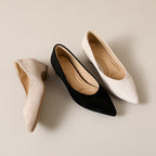 Damen elegante spitze Pumps mit metallic Oberfläche
