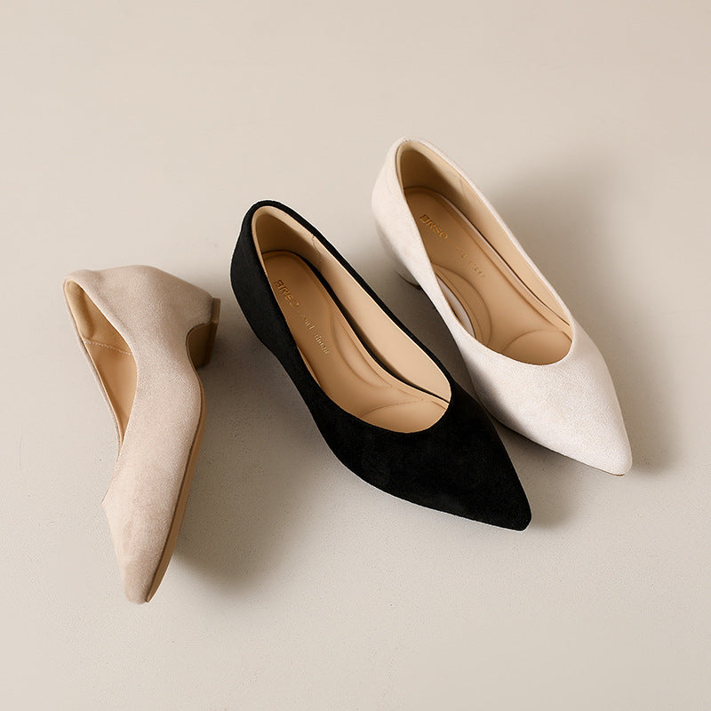 Damen elegante spitze Pumps mit metallic Oberfläche