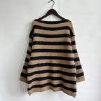 R&B | Gestreifter Strickpullover Mit Sanften Farben