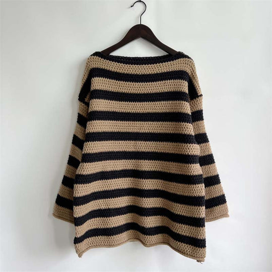 R&B | Gestreifter Strickpullover Mit Sanften Farben