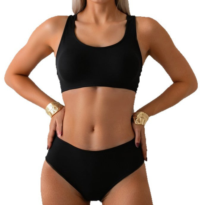 Damen Sportlicher Bikini mit körperbetontem Schnitt R&B