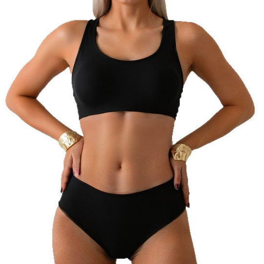 Damen Sportlicher Bikini mit körperbetontem Schnitt R&B