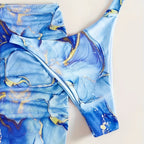 Damen Triangel-Bikini mit modischem Wickelrock R&B