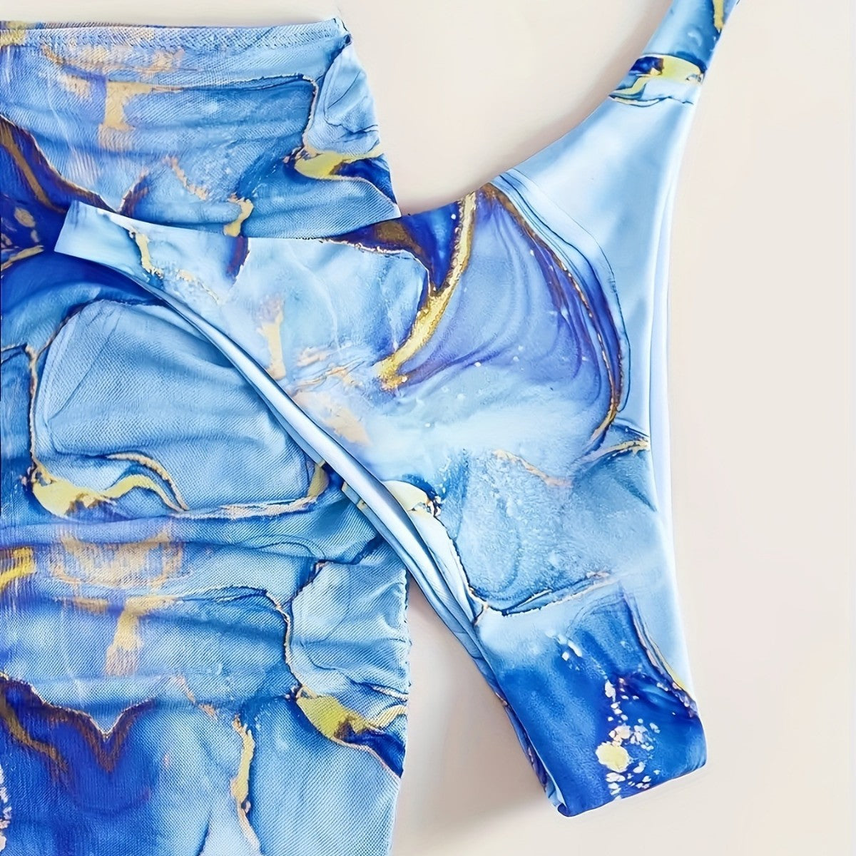 Damen Triangel-Bikini mit modischem Wickelrock R&B