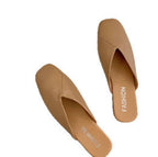 Damen offene Slipper mit modernem Kreuzschnitt und komfortabler Innensohle EB