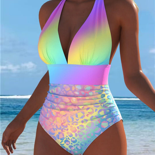 Damen Hochschnitt Badeanzug R&B