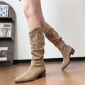 Damen Elegante und lässige Stiefel mit gerafftem Design R&B