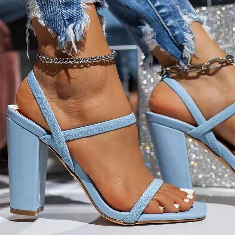 Damen Glamouröse High Heels mit zartem Riemendesign R&B