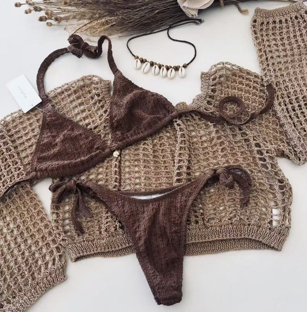Damen Bikiniset mit transparenter Overlayer R&B