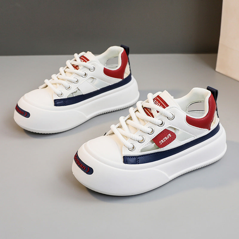 Damen modische Sneaker mit innovativem Sohlendesign und atmungsaktiver Obermaterialstruktur R&B