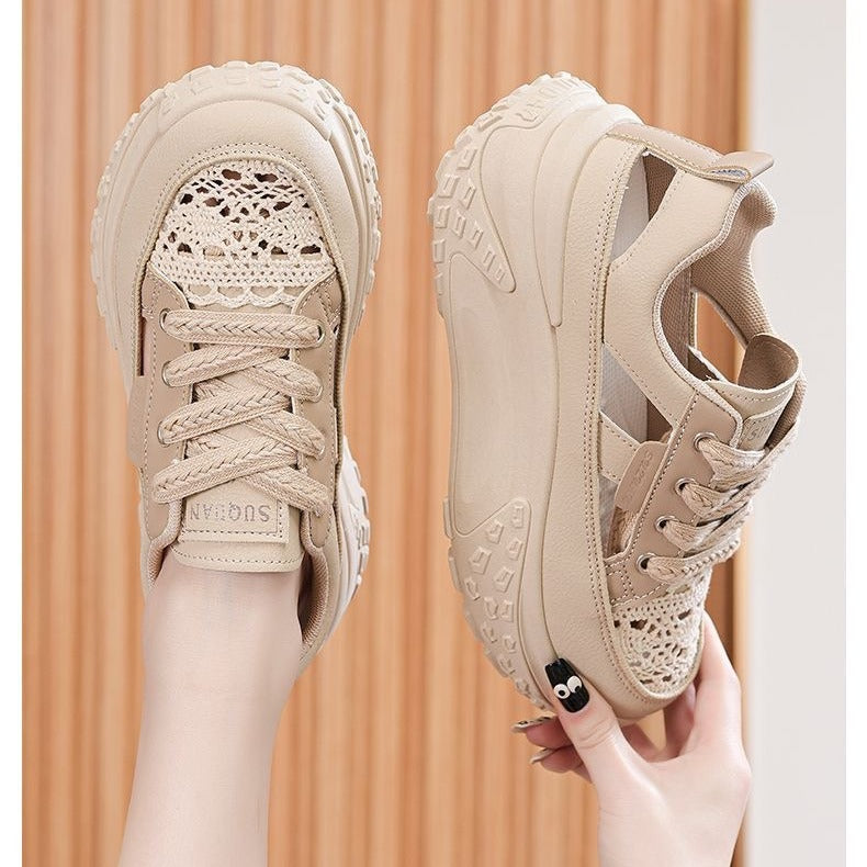 Damen Sportliche Sneaker mit luftiger Netzstruktur und extra hohem Komfort R&B