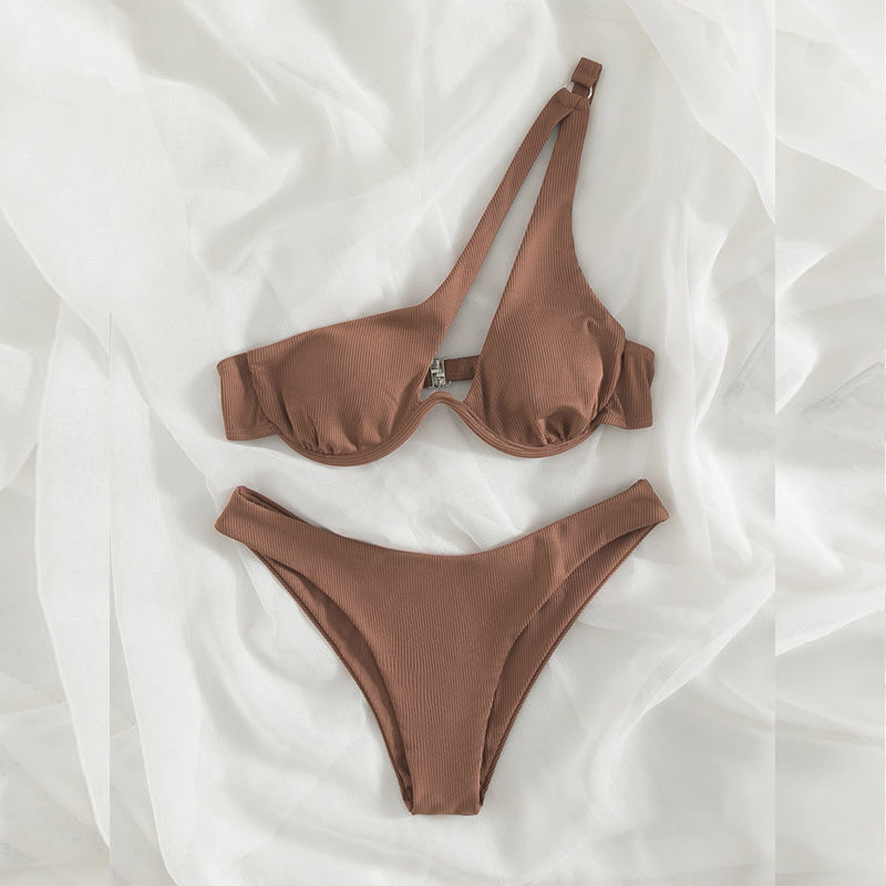 Damen Triangel-Bikini mit asymmetrischem Design und ergonomischem Schnitt R&B