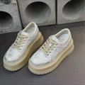 Damen Modische Sneaker mit plateauartiger Sohle und atmungsaktivem Design R&B