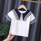 Mädchen Matrosen-T-Shirt R&B