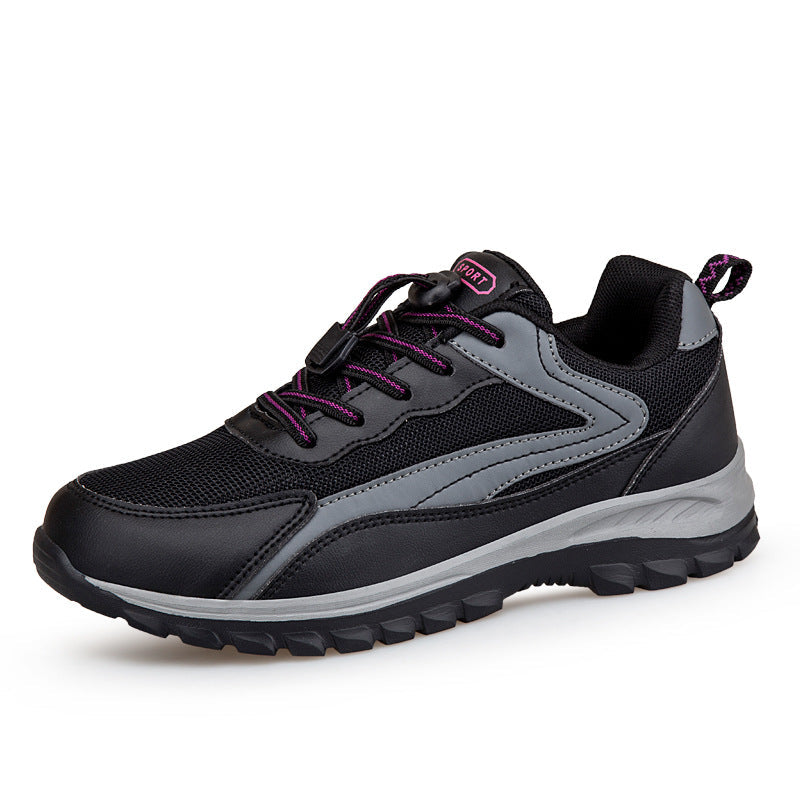 Damen Sportliche Lauf-Sneaker mit atmungsaktiver Mesh-Oberfläche und Schnellschnürsystem R&B