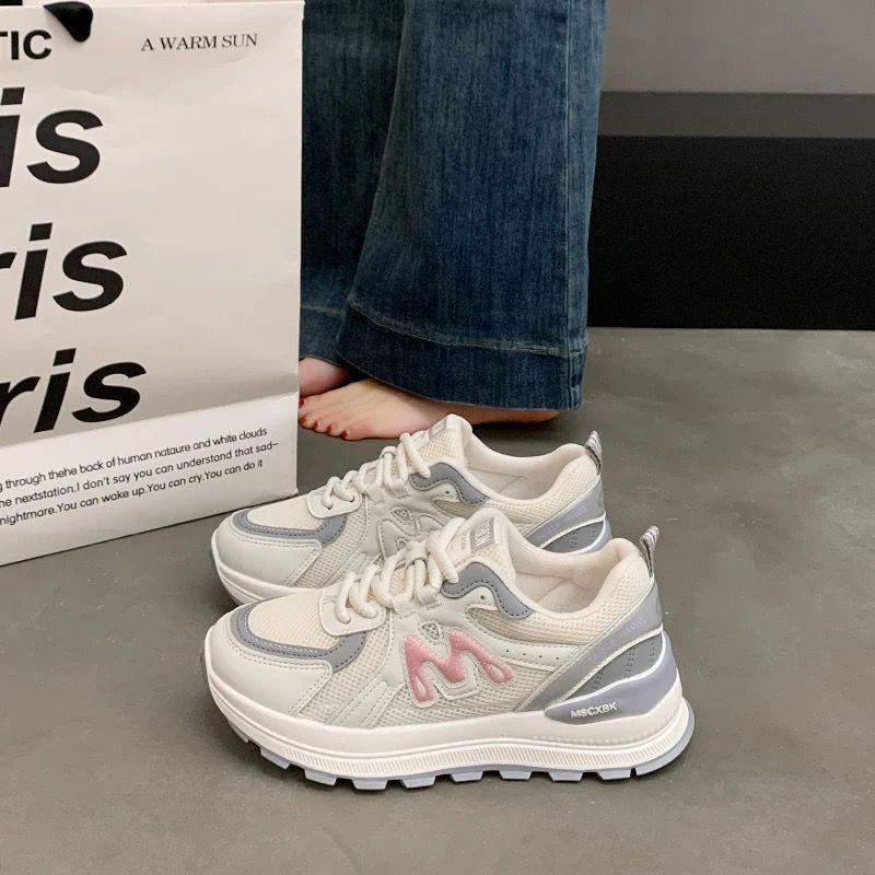 Damen Komfortable Sneaker mit atmungsaktivem Mesh-Obermaterial und stoßdämpfender Sohle R&B