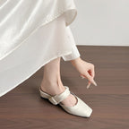 Damen elegante Sling-Pump mit modischem Schleifenakzent und komfortablem Blockabsatz R&B