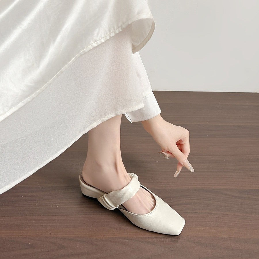 Damen elegante Sling-Pump mit modischem Schleifenakzent und komfortablem Blockabsatz R&B