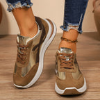 Damen Sportliche Sneakers mit Metallic-Akzenten und durchgehendem Komfort R&B