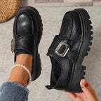 Damen Slipper mit modischem Verschluss und rutschfester Profilsohle R&B
