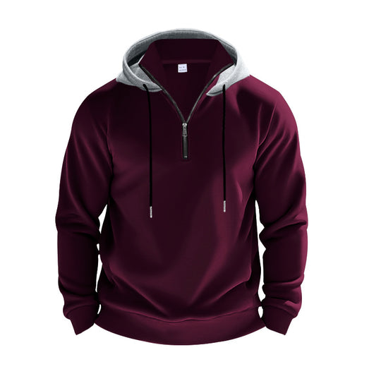 Herren Kapuzenpullover mit modernem Reißverschluss und stylischem Schnitt R&B