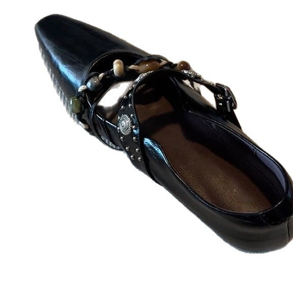 Damen elegante Slingback-Pumps mit modischem Schmuckdetail