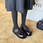 Damen elegante Mary Jane Ballerinas mit dekorativen Schnallen R&B