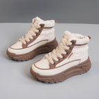 Damen High-Top Sneakers mit weichem Fleece-Futter und rutschfester Sohle R&B