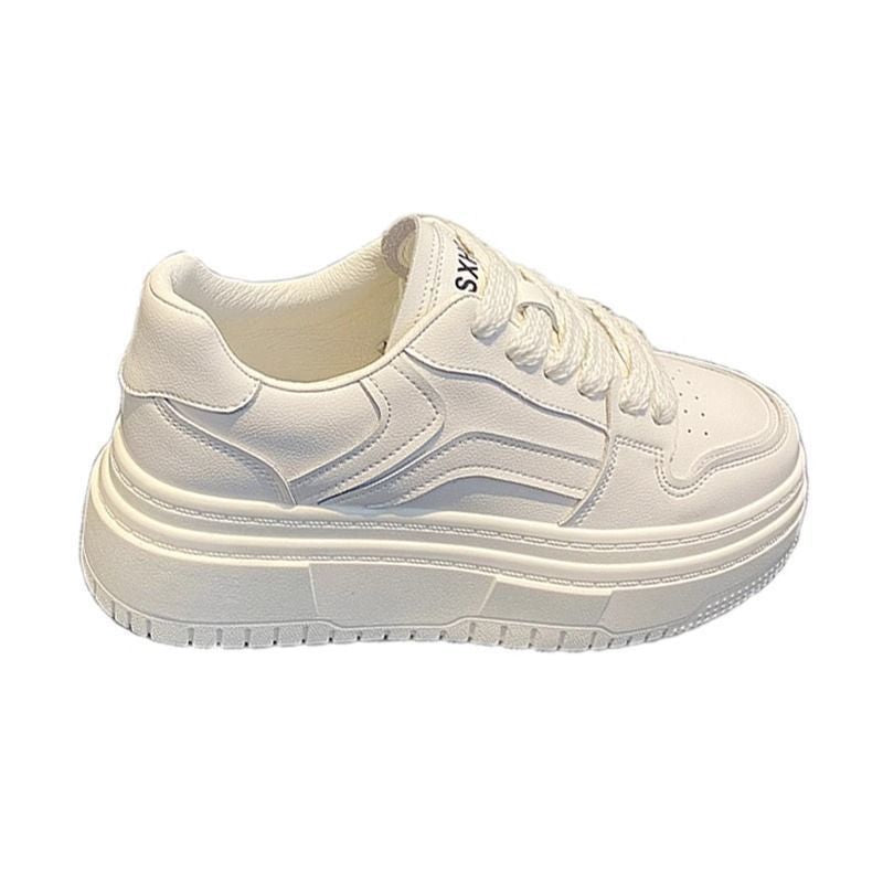 Damen Sportliche Plateau-Sneaker mit modischem Kontrastdesign R&B