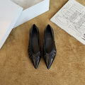 Damen Elegante spitze Ballerinas mit raffiniertem Falten-Design R&B