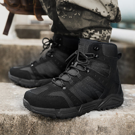 Herren Tactical-Hochschuhe mit rutschfester Sohle und atmungsaktiver Struktur R&B